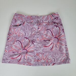 Adidas Clima Cool Multi Color Print Golf Outdoor Active Skirt/Skort Sz 6